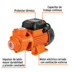 Bomba periférica 3/4 hp Truper