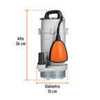 Bomba sumergible 3/4 hp para agua limpia Truper