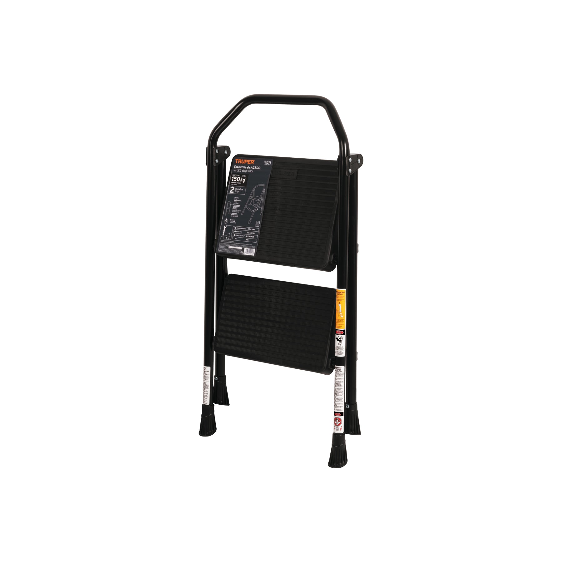 Escalera tubular plegable 2 peldaños Truper