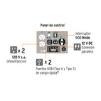 Generador silencioso inverter 2,200W enc. electronico Truper