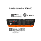 Generador portátil 6,500W motor a gasolina Truper