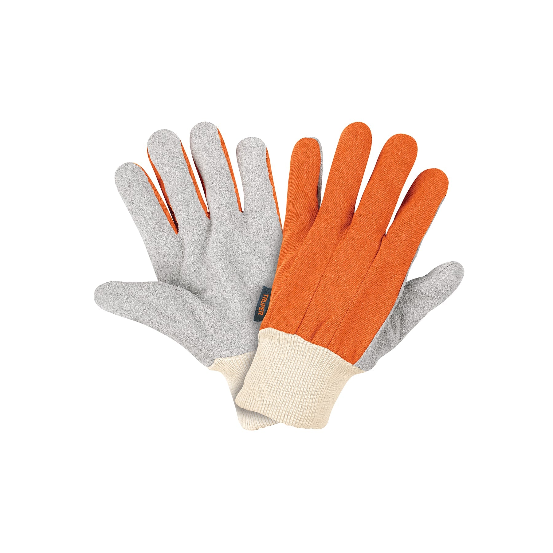Guantes ligeros de carnaza y loneta unitalla Truper