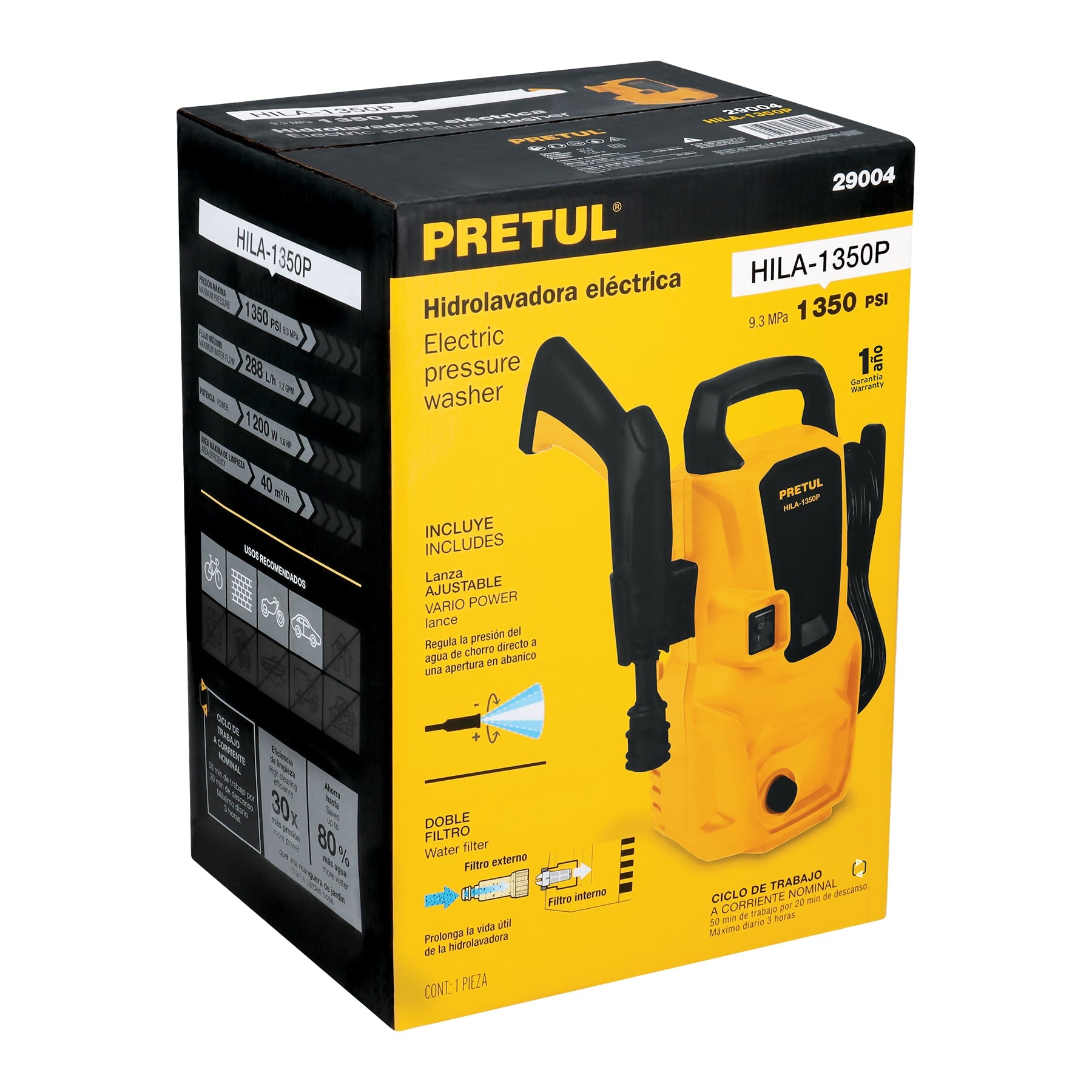 Hidrolavadora eléctrica 1350 psi Petrul