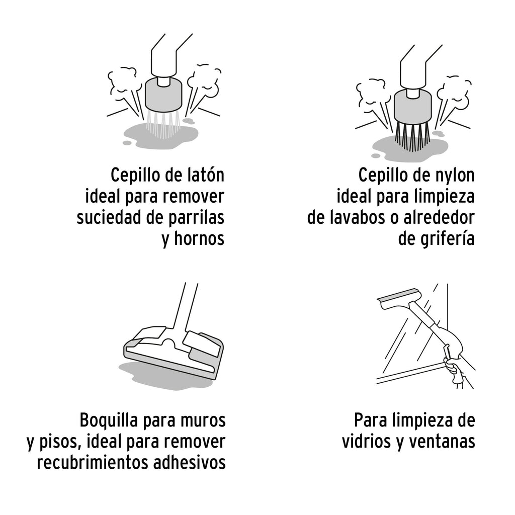 Limpiador a vapor 1800W Truper