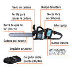 Motosierra inalámbrica 40V 102491 Truper Max