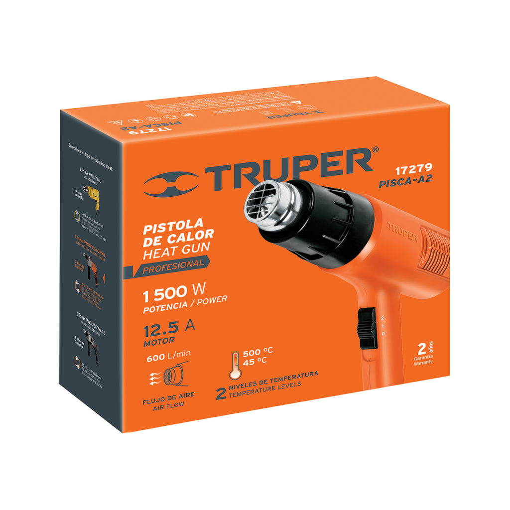 Pistola de calor 1500W Truper