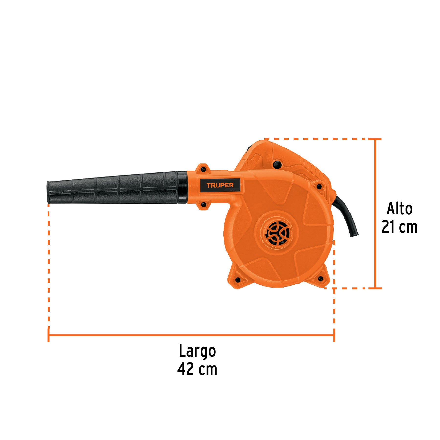 Sopladora/Aspiradora eléctrica 650W Truper