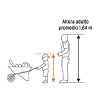 Carretilla para niños concha plástica 54 x 38 cm Truper